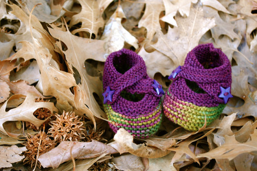 buciki dziecięce na drutach