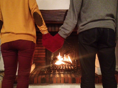 serduszkowa rękawica dla zakochanych