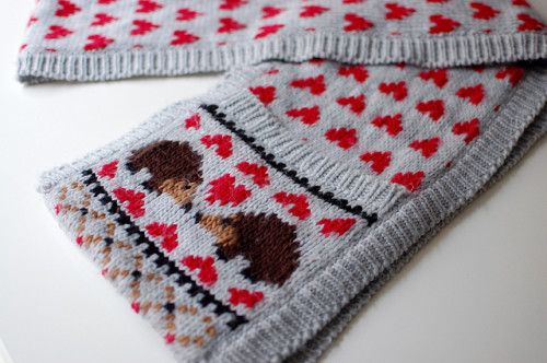 zakochany jeż - szalik