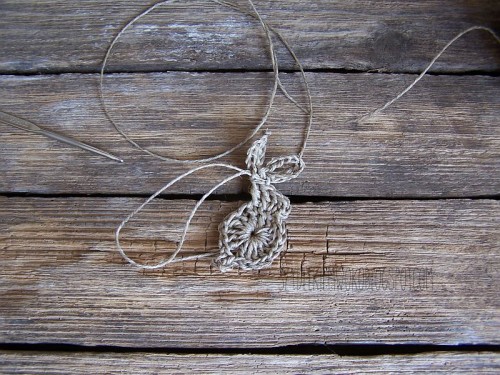 szydełkowy zajączek